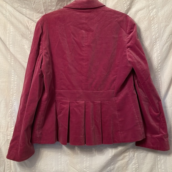 Lauren Jean Co LRL Ralph Lauren velvet blazer size 10 pink lavender color nwot - Picture 9 of 10